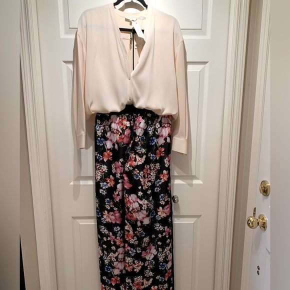 New Lou•Jo Miland floral print side striped Trousers size 40 US 4 - Picture 9 of 10